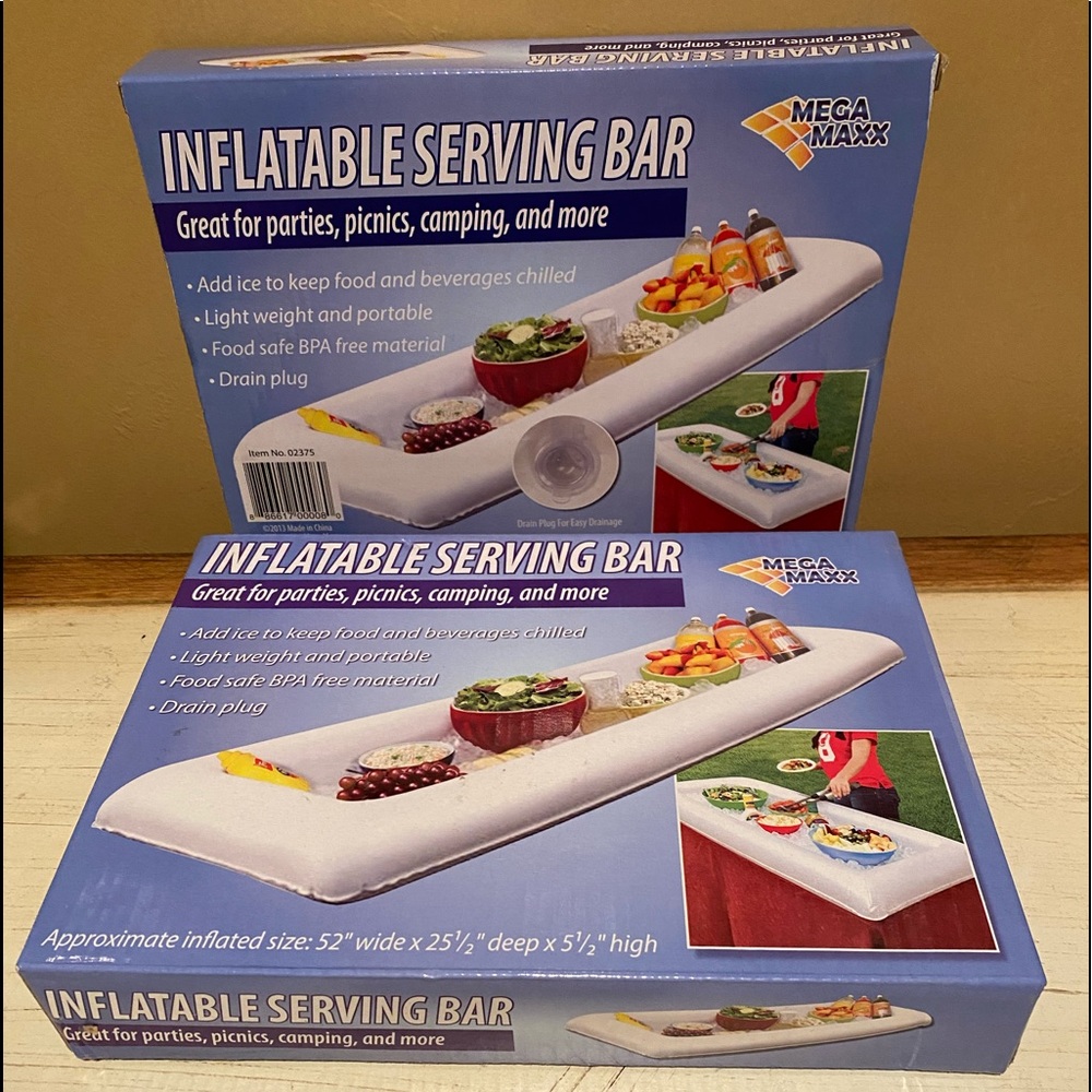 Two inflatable serving bars - new